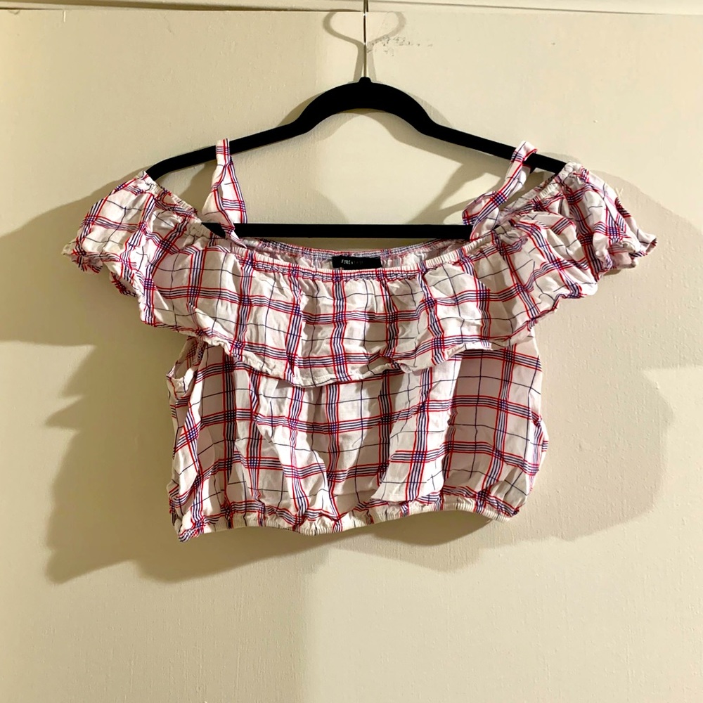Forever 21 Red, White and Blue Crop Top!!